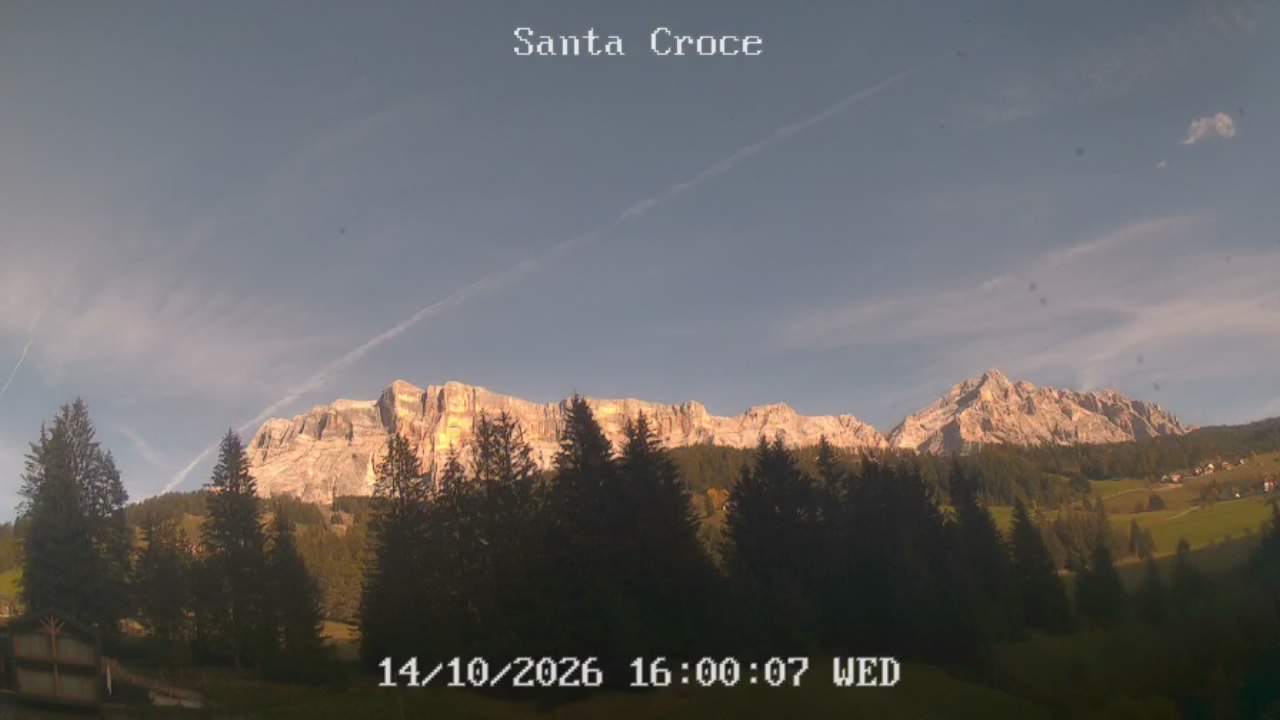 Webcam dallo Chalet alla Cascata verso Santa Croce