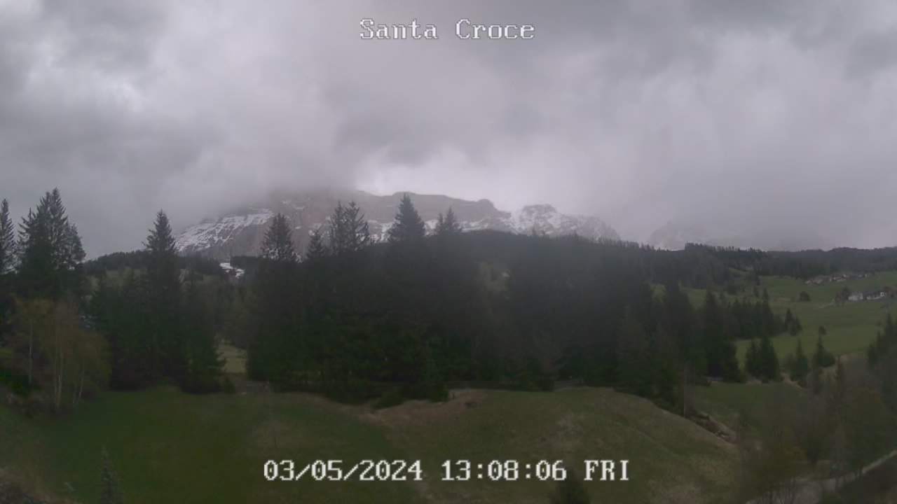 Webcam vom Chalet alla Cascata Richtung Santa Croce