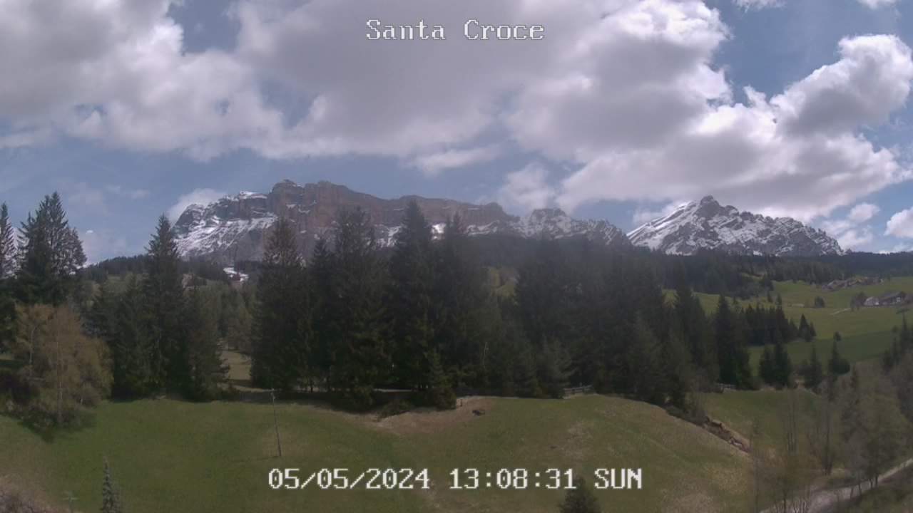 Webcam vom Chalet alla Cascata Richtung Santa Croce